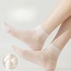Female Summer Thin Style Breathable Sweat Absorption Deodorant Boneless Cool Loose Socks