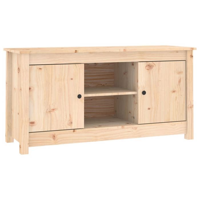 VidaXL Meuble TV 103x36,5x52 cm Bois de pin massif 814584