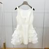 Spring 2026 Bowknot Mesh Ruffle Backless Halter Evening Gown