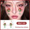 Waterproof Christmas Face Stickers - Festive Tattoos for Kids: Perfect for Cross-Border Carnival Parties