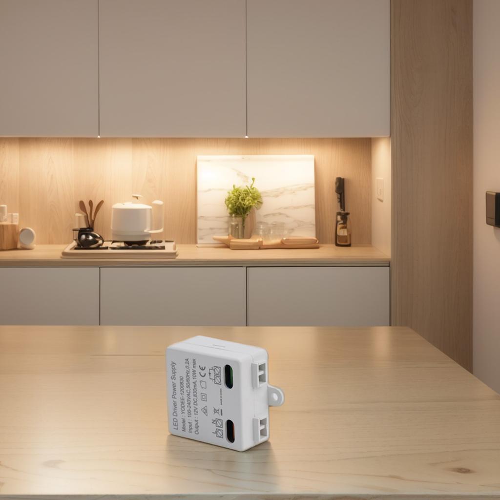 1pc LED Driver Power Supply With Short Circuit Protection For 12V LED Strip Lights Doorbells Electrical Equipment Supplies