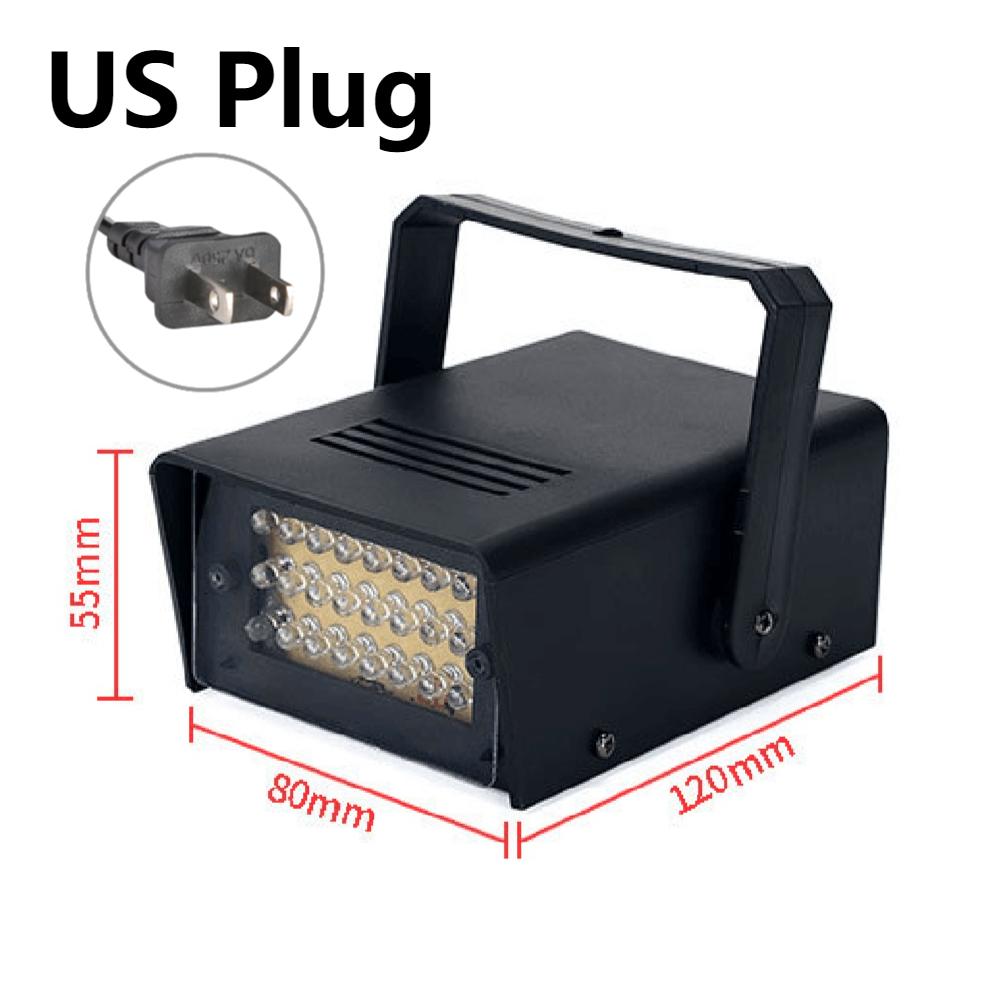 Disco Strobe Lights LED Flash White Lighting Adjustable Stage Strobe Lights Remote Control Disco Flash Strober Light Stage Decor