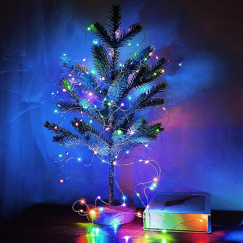 Battery Powered Christmas Wedding Party Decoration Garland Indoor Outdoor Party Decoration Light String Battery Box LED 3*AA