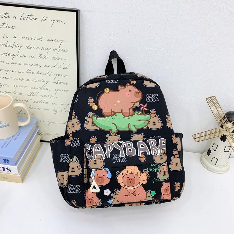 School Bag New Cute Kapibara Backpack Lightweight Versatile Large-capacity Children's Bag