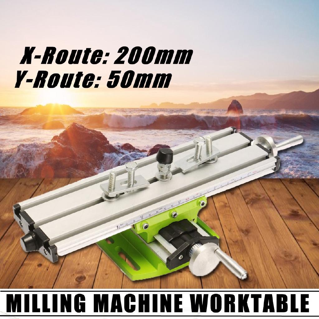 New Working Slide Table Vise Fixture Adjustment Worktable w/Plat Nose Pliers For Bench Drill Multifunction Milling Machine 310 * 90mm * 80mm