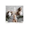 regalo White Number Balloons, 37cm, Natural and Simple, White Balloons, Decorations, Anniversary (White 9)