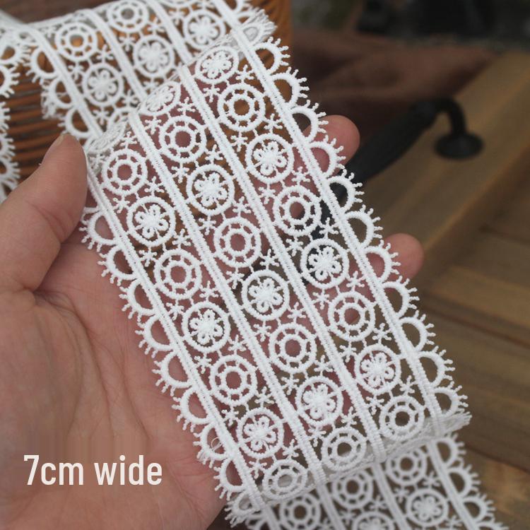 Milk Silk Lace Trim for DIY Sewing and Decorative Accessories