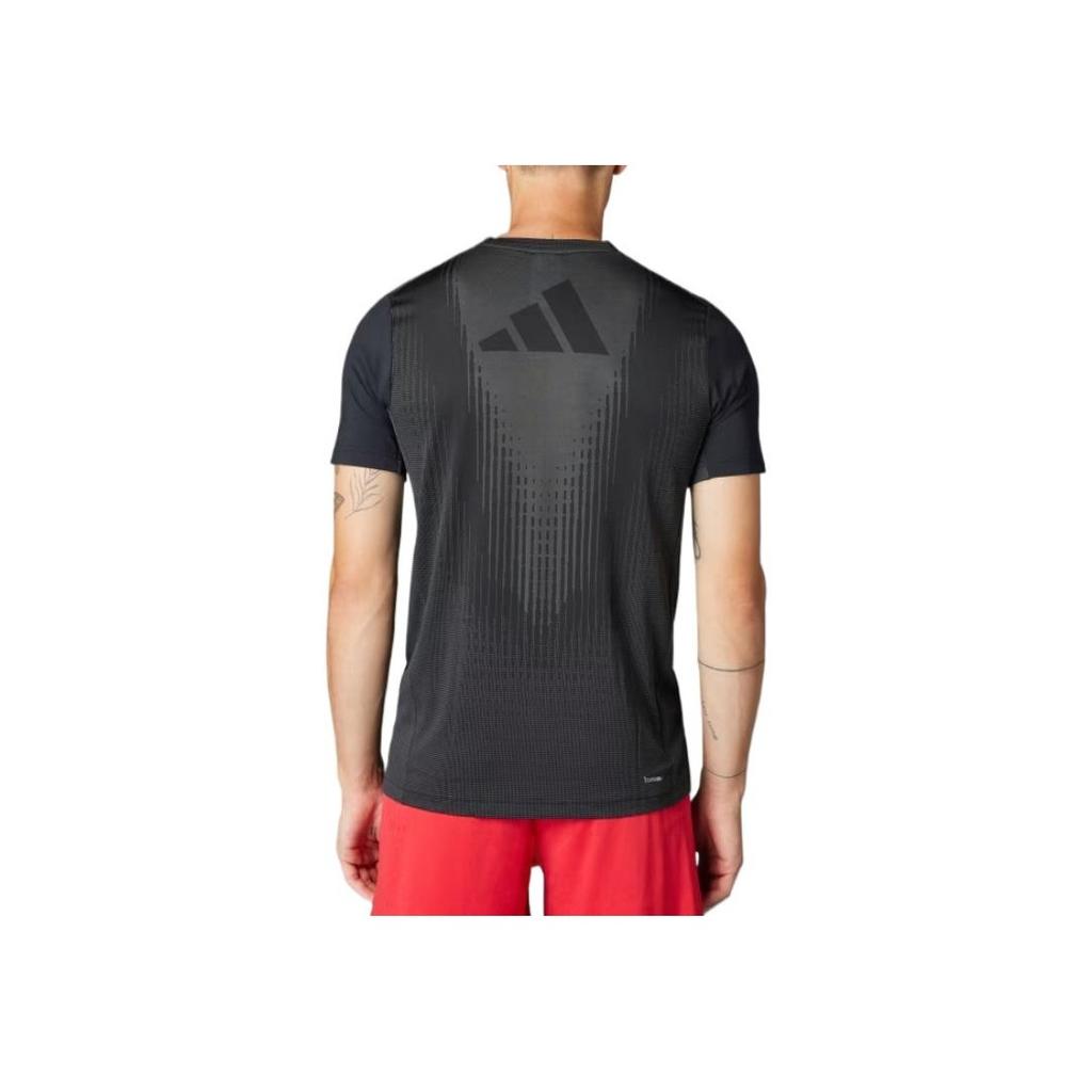 Adidas Airchill Climacool Cool Dry Comfortable Soft Short Sleeve T-Shirt Men Tops Black Gray JI8196