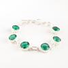 Chrome Diopside Gemstone 925 Sterling Silver Jewelry Handmade Women's Bracelet RB-14-1