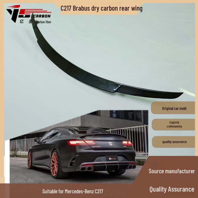 Brabus Style Carbon Fiber Rear Spoiler for Mercedes C217 (2014-2019)