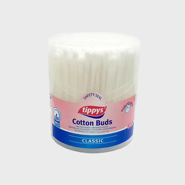 Tipi Classic Cotton Swabs 200p*3 Packs (Free Gift: 3 Packs of Soft Tip Cotton Swabs, 20 Sachets Each)
