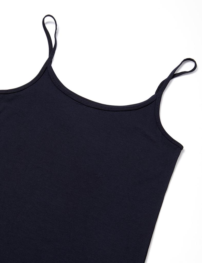 White Breeze Fluffy Stretch Modal Blend Camisole Set of Medium [Amazon Exclusive] 2, Black/Beige,