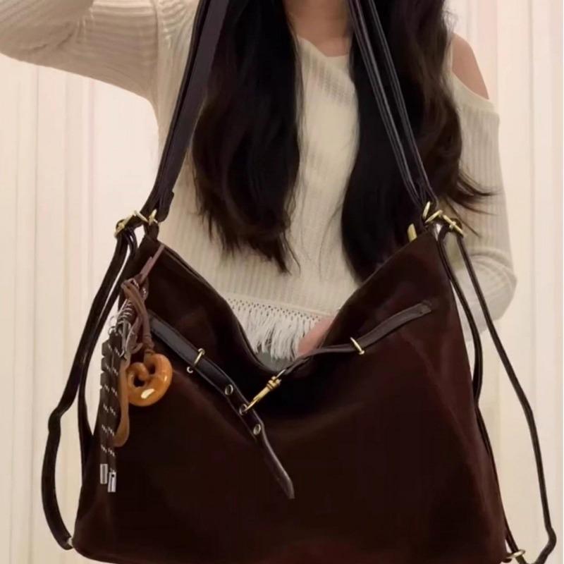 Commuter Backpack, Large Capacity Tote Bag, Versatile Single Shoulder Crossbody Bag