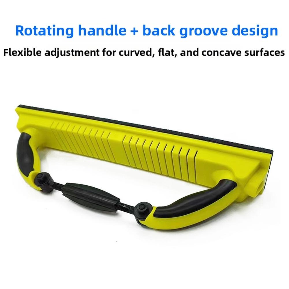 1pc Dry Grinding Hand Push Board Car Putty Ash Hand Planer Rectangular Vacuum Sandpaper Grinding Ash Board Body Repair Tool