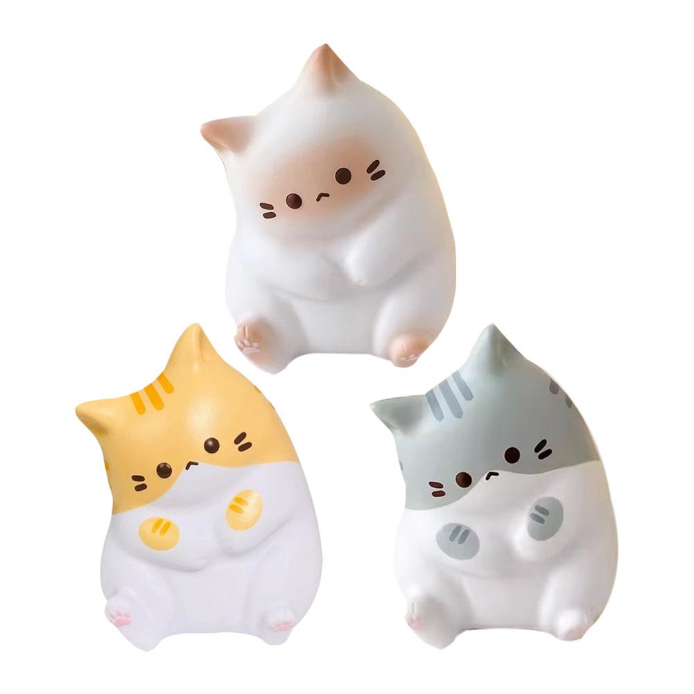 Tabby Cat Antistress Toy Squish 6/13 Cm