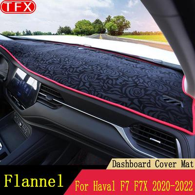 Tapis de tableau de bord de style de voiture couverture de tableau de bord pour GWM Haval Hover F7/F7X-tapis de couverture de tableau de bord pare-soleil