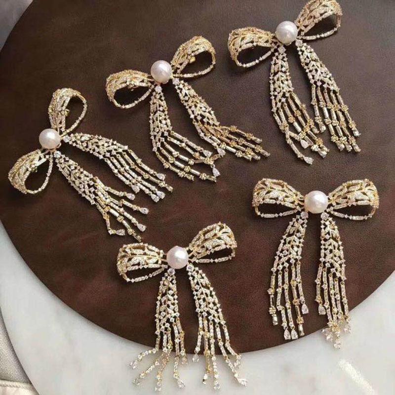 Elegant Bow Brooch - DIY Fashion Accessory for Women, Perfect for Coats and Sweaters