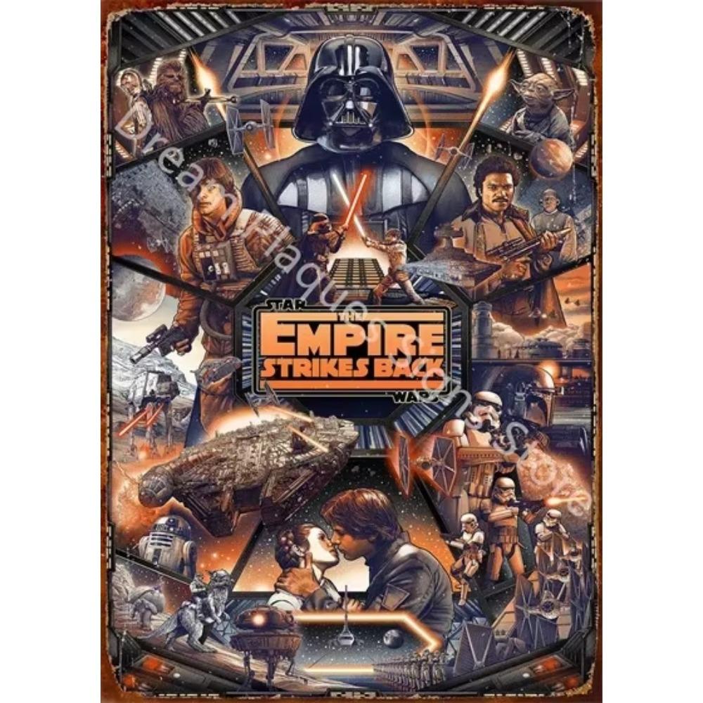 Movie Vintage Metal Sign Retro Cinema Wall Art Poster for Home Room Decor Aesthetic Wall Decoration Plaque Gift for Movie Lovers