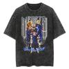Vintage Washed Dragon Ball Anime T-shirt Man Women Short Sleeve Tee Streetwear Loose Casual Top Summer