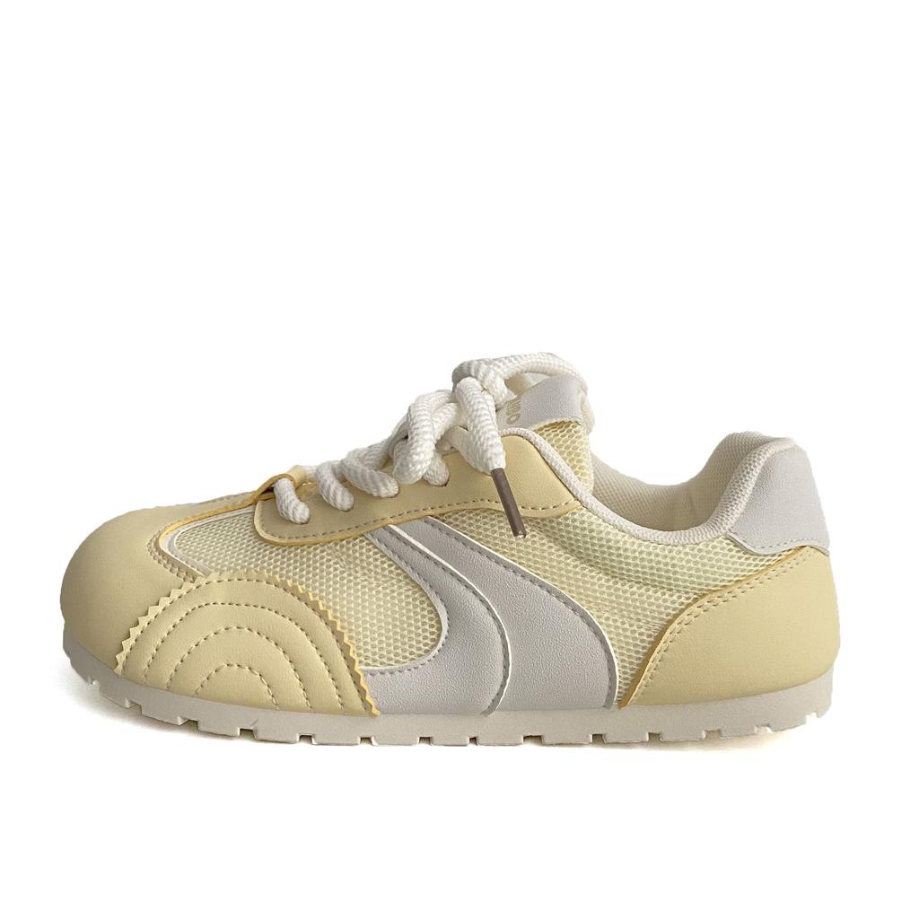 Mesh kleine weiße Schuhe Damenschuhe 2025 Herbst neu vielseitig hohl atmungsaktiv einzelnes Mesh Mode Sport Board Schuhe Mesh-Schuhe