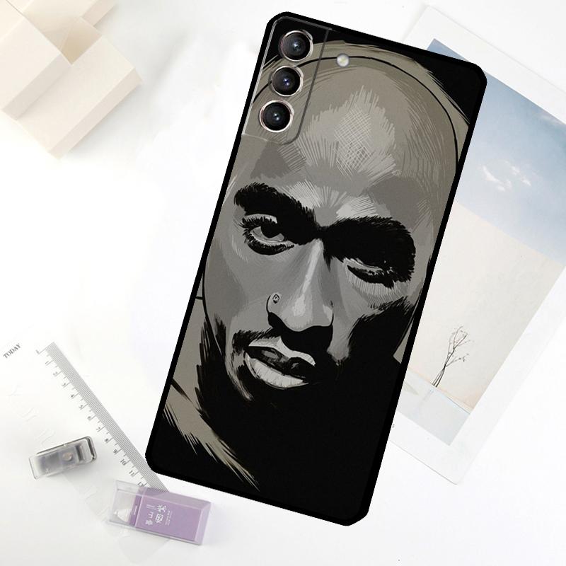 Tupac 2Pac Amaru Shakur Phone Case For Samsung Galaxy S25 S26 Ultra S20 S21 S22 S23 S24 Ultra S10 Plus S25 FE Cover