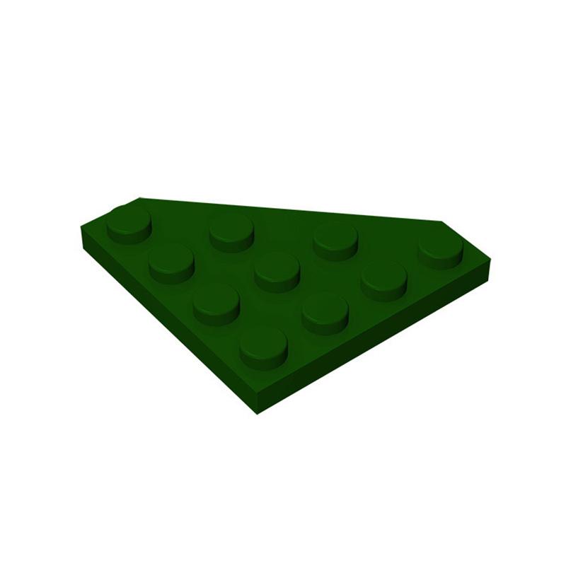 

10pcs 30503 Wedge Plate 4x4 Cut Corner Buildings Blocks Toy For Children Compatible Educational Creative Size Gift DIY MOC 10pcs темно-зеленого