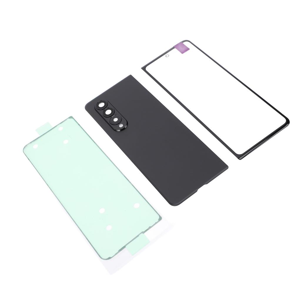 Back Glass Cover Replacement Housing Door and Front Outer Lens Glass Screen Replacement for Fold 3 5G F926 Pre Installed Camera Lens Adhesive