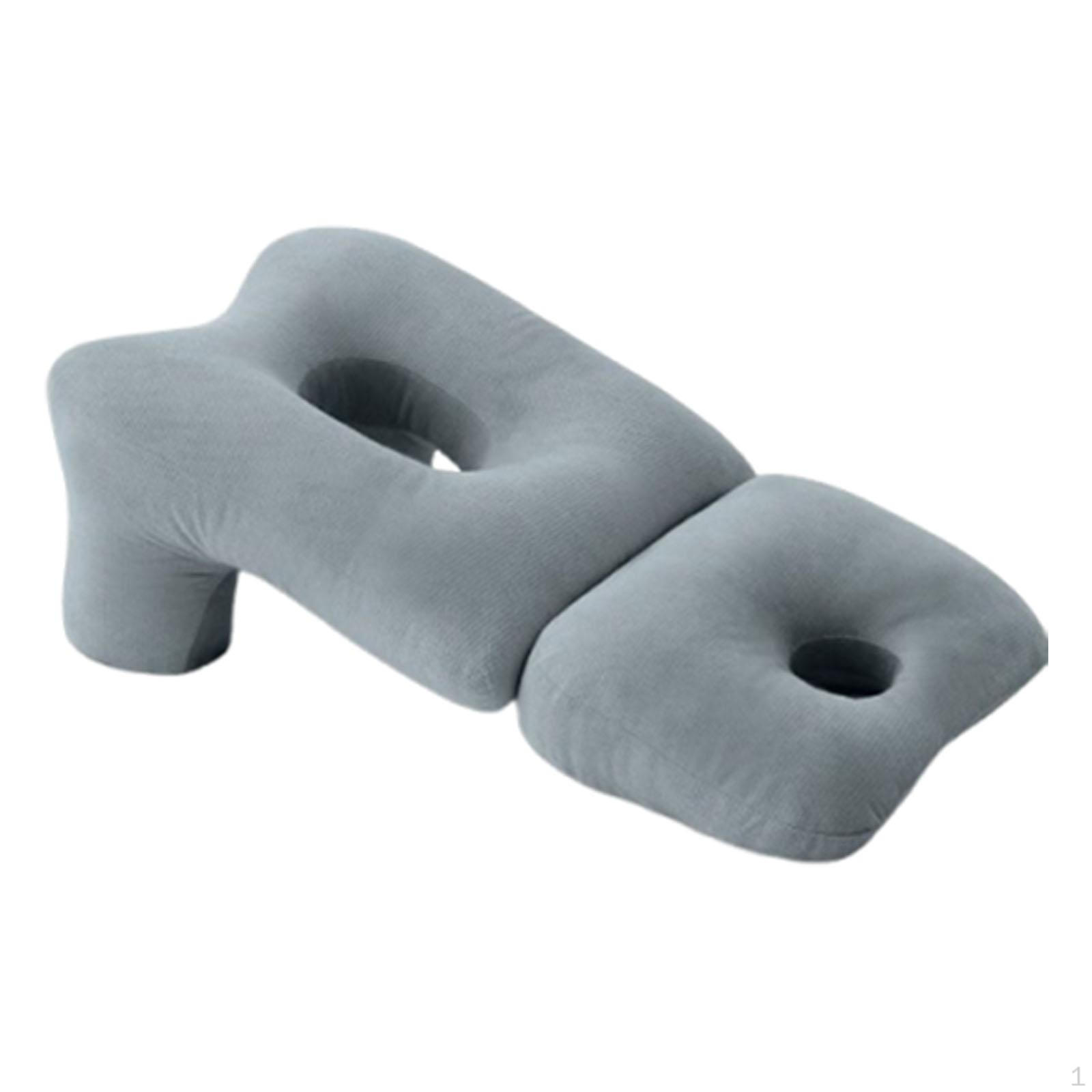 

Подушка для обличчя вниз, домашній масаж, знімний чохол, універсальна м яка підтримка шиї з отвором для руки для сірий колір