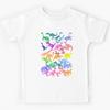 Roarsome Rainbow Dinosaur Alphabet Kids T-Shirt
