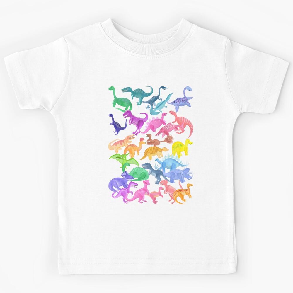Roarsome Rainbow Dinosaur Alphabet Kids T-Shirt 150