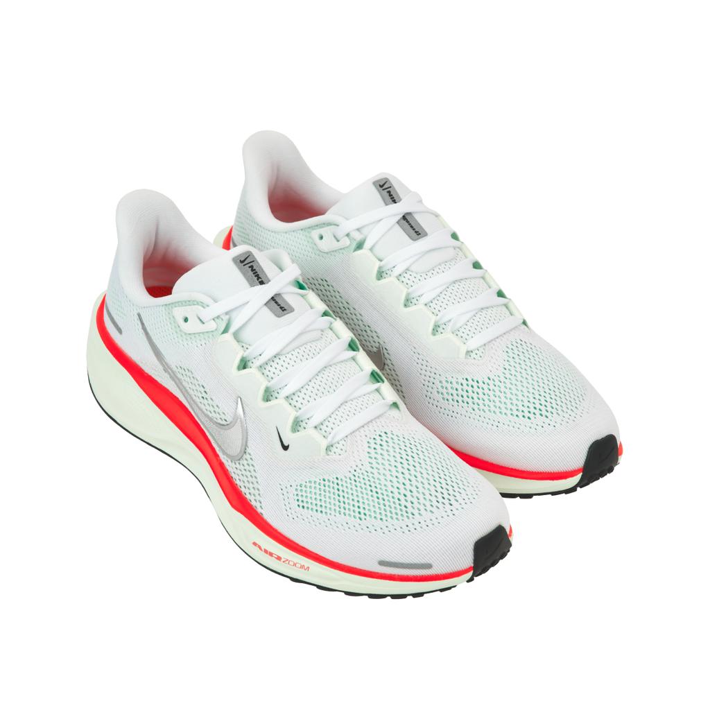 Nike Air Zoom Pegasus 41 Barely Green Bright Crimson Men Sneakers White Metallic-Silver FD2722-115