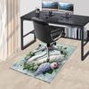1PC Swan Flowers Anti-slip carpet, suitable for Office, bedroomand playrooms. It can also be used as a sofa footrest cover-R56