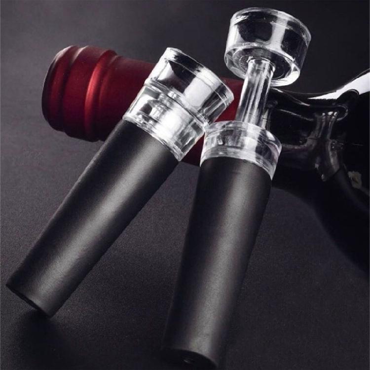 Leakproof Wine Bottle Sealer Silicone Bottle Stoppers with Built-in Vacuum