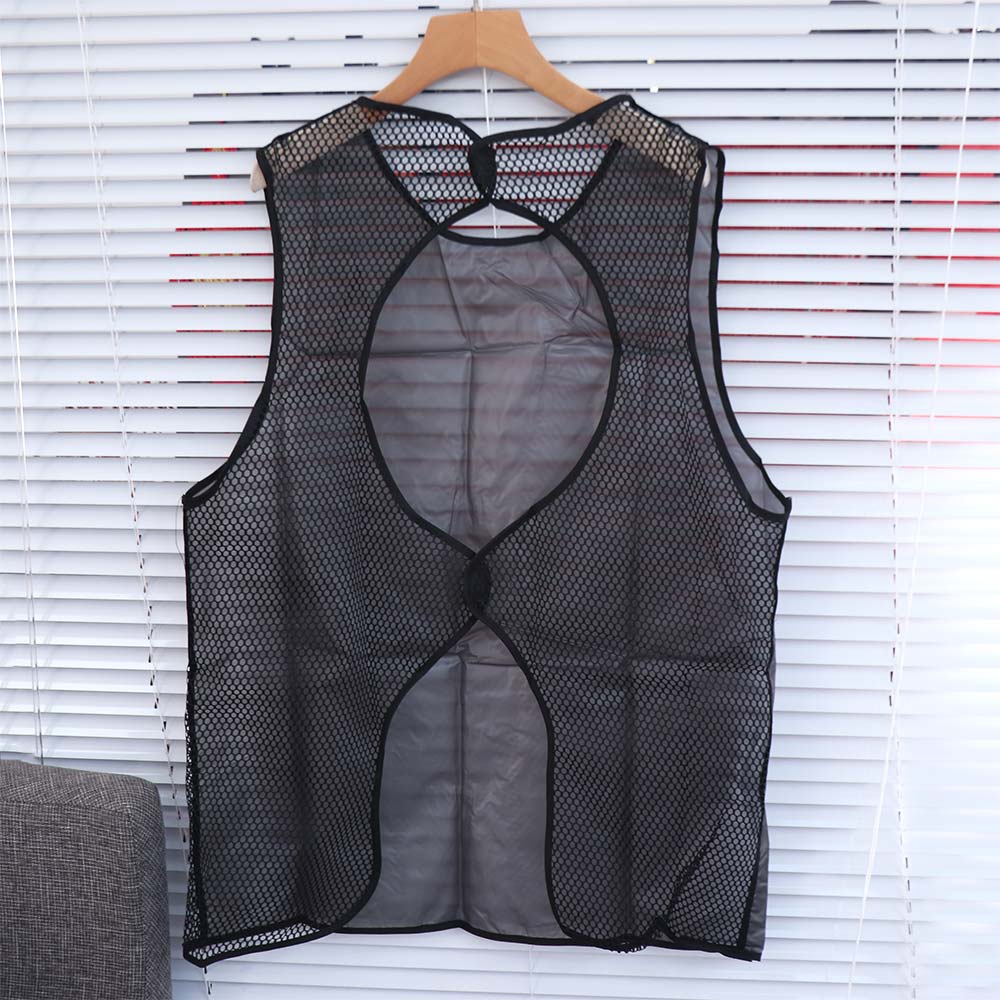 

Kitchen Apron Waterproof Transparent for Women Men Home Aprons Oil Resistant Work Baking Accessories BBQ Restaurant Cafe чорний