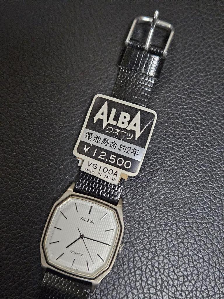 [USED] SEIKO ALBA Quartz Wristwatch with Price Tag