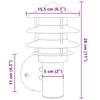 VidaXL Outdoor Wall Lights 2pcs Silver Stainless Steel, Outdoor Wall Lighting, Garden Wall Lamp, 4006229