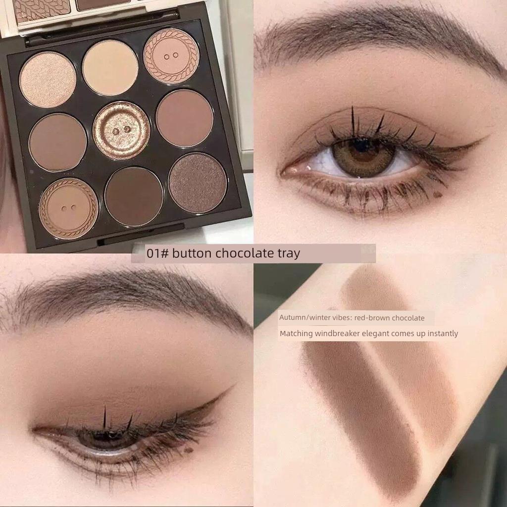 Earth Color Eye Shadow Plate Novice Low Saturation Matte Daily Makeup Lasting Not Easy Makeup Cheap 2024 New Arrival