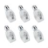 62KD Pack of 6 Embossed Glass Holy Water Container Bottles Baptisms Gift Church Use