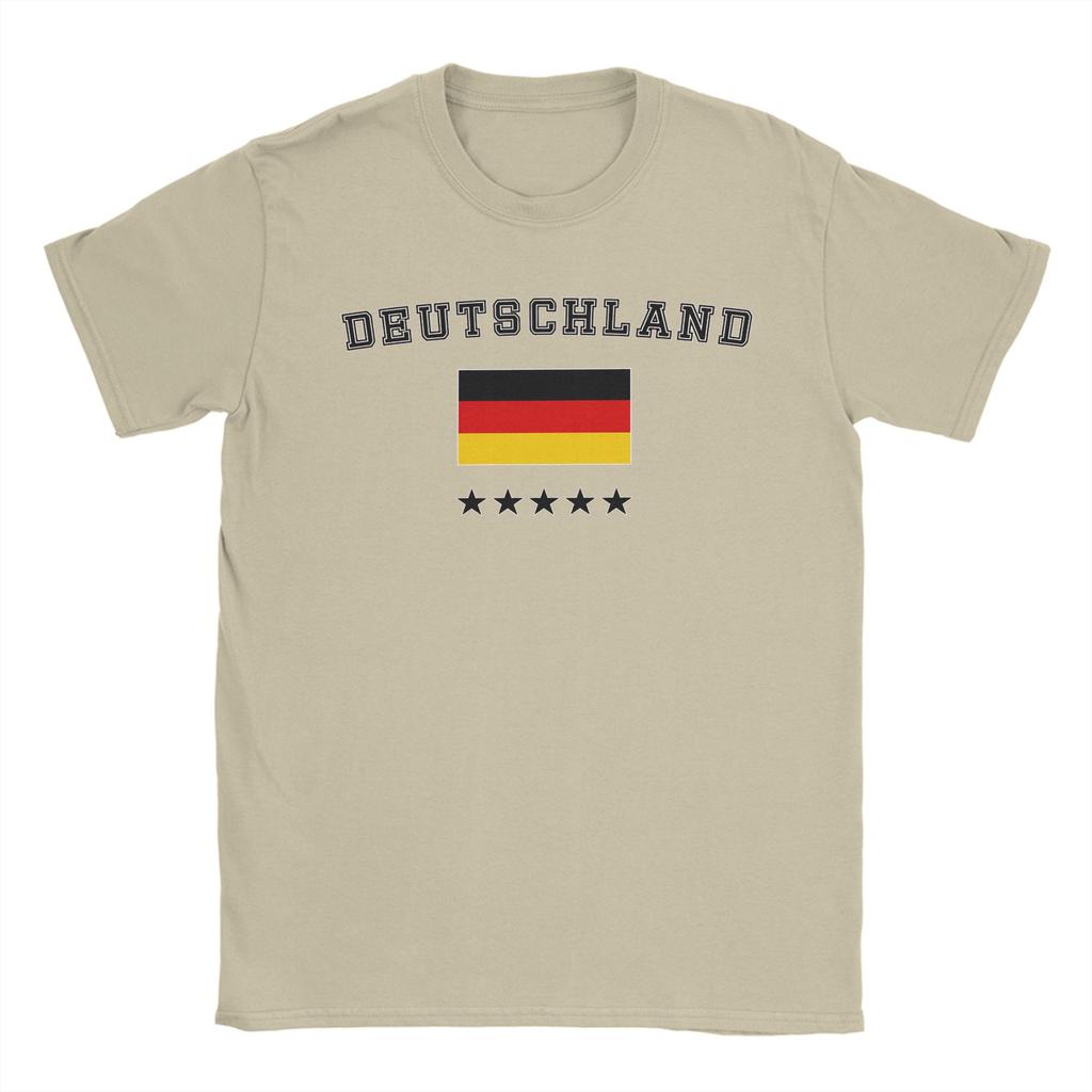 Germany Deutschland 5 Star Bold National Pride TShirt for Men Pure Cotton Tee Shirt Round Neck Short Sleeve T Shirt Gift Tops