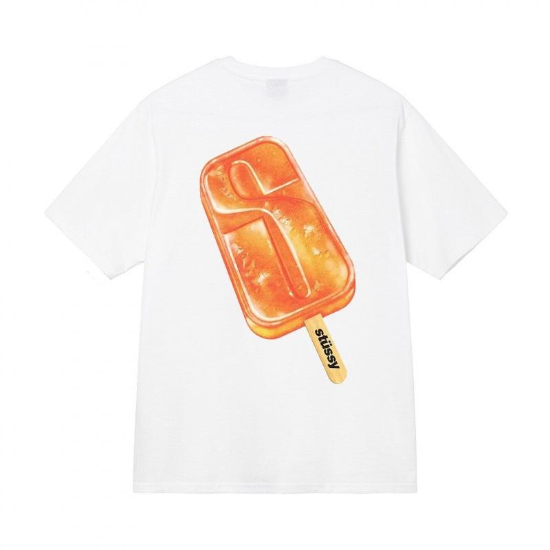 Grenzüberschreitende europäische und amerikanische Trendmarken, eine Vielzahl bedruckter Herren- und Damen-Kurzarm-T-Shirts, 220 Gramm lockere Streetwear-T-Shirts
