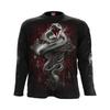 Spiral Direct Unisex Adult Gothic Serpent Back & Sleeve Print Long-Sleeved T-Shirt