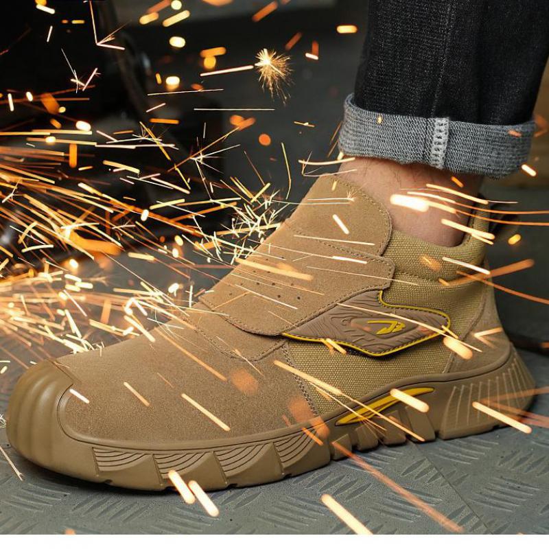 Modă Sudori Bărbați Bocanci de Siguranță Bocanci cu Bombeu de Oțel Pantofi de Siguranță din Piele Pantofi de Protecție a Muncii Indestructibili Bărbați Bocanci de Securitate de Iarnă