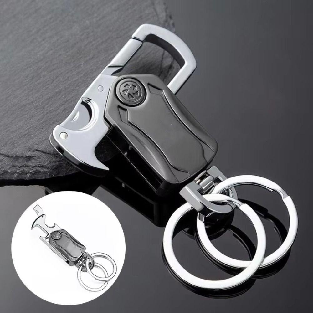

Portable Men s Keychain Outdoor Gadget Sharp Gyro Keychains New Bottle Opener