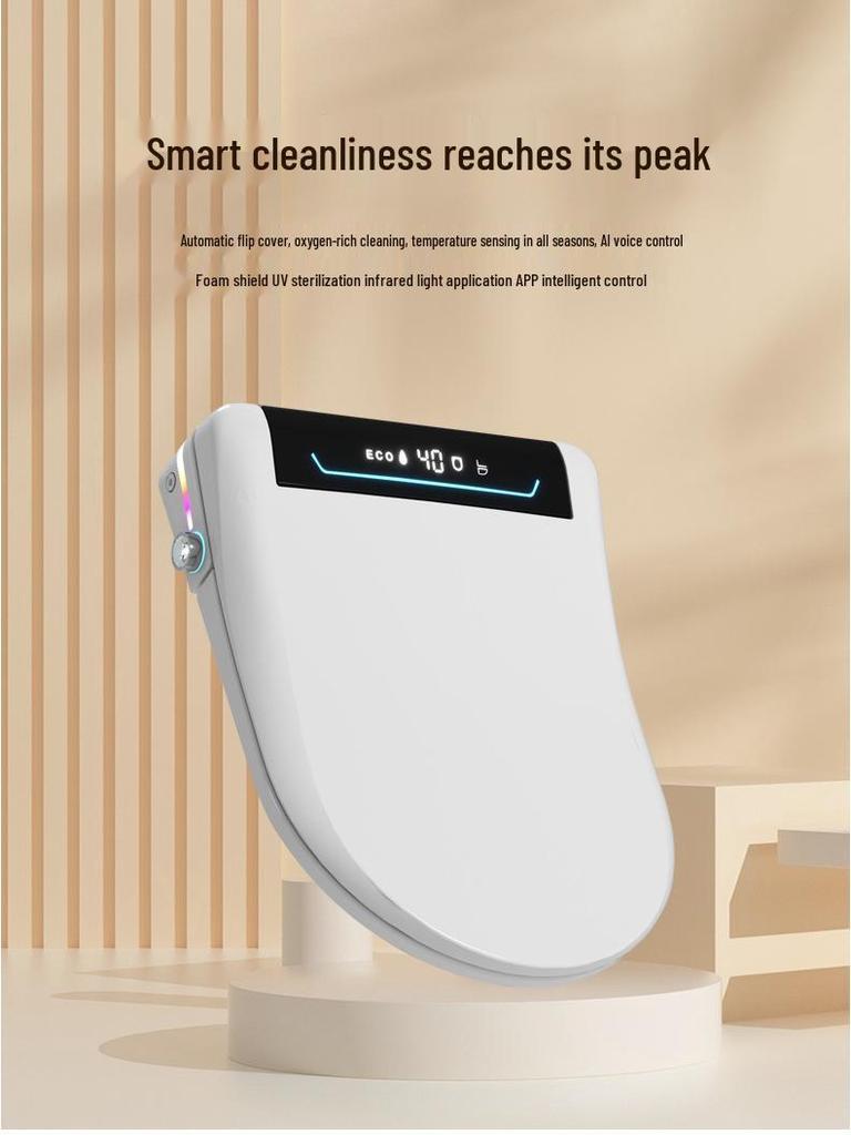 Smart Water-Heated Toilet Seat with Auto Flip Lid for Hotel & Home