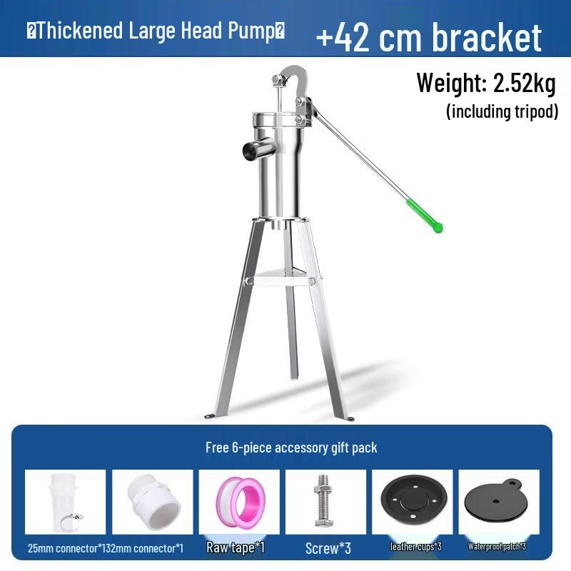 Landelijk Ouderwets Gietijzeren Handbediende Roestvrijstalen Putpomp