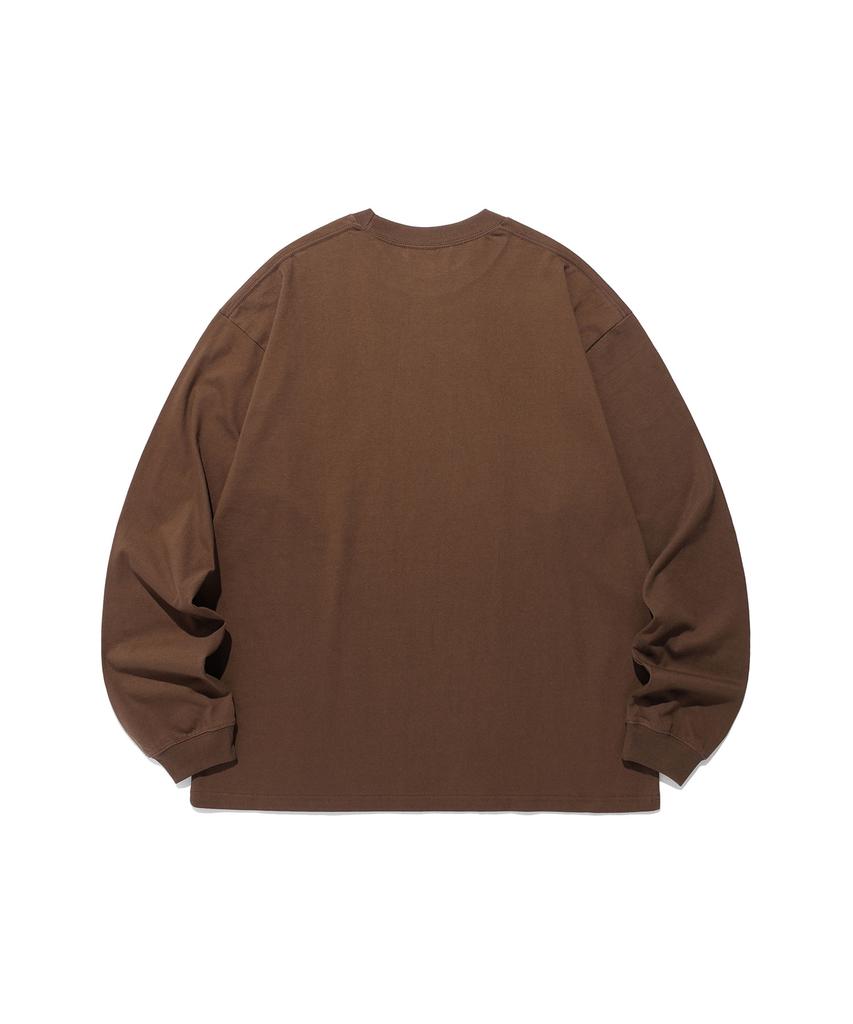 NICEGHOSTCLUB 3Eyes Dog Big Big L/S Tee_Brown(Ng2Fsut551A)
