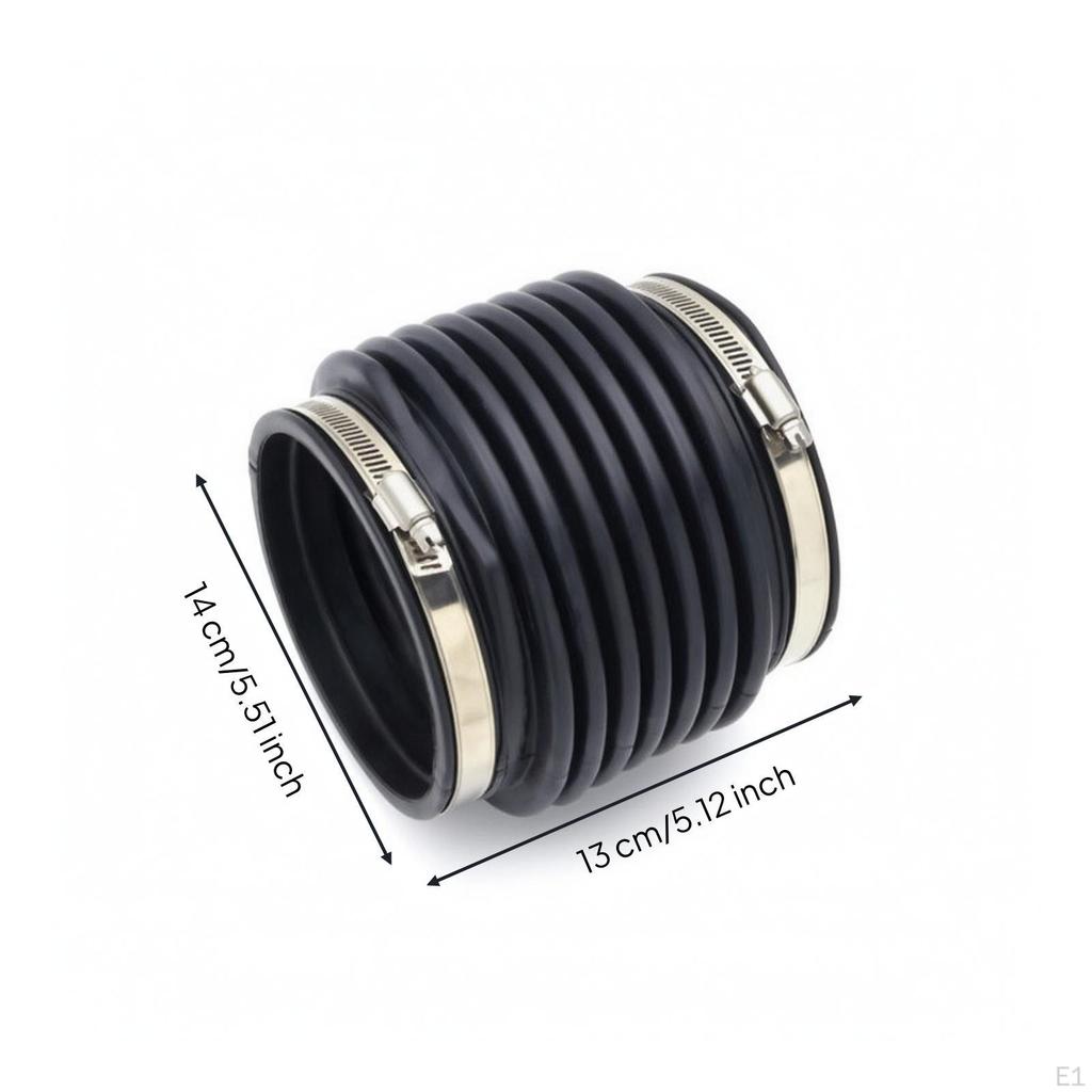 Marine Bellows Hose Corrugated Engine with Clamps Heavy-Duty Exhaust