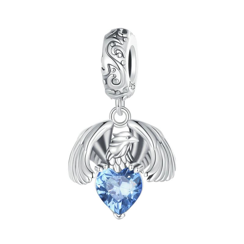 Bamoer Charms Papillon Magique en Argent 925 Perles Soleil et Lune S'adaptent aux Bracelets Originaux pour Femmes Accessoires de Bijoux DIY