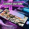 Custom Name Personalized Haikyu Pattern Mousepad, Laptop PC Desk Mat, Decorative Desk Mat for Home Keyboard Pad Gift