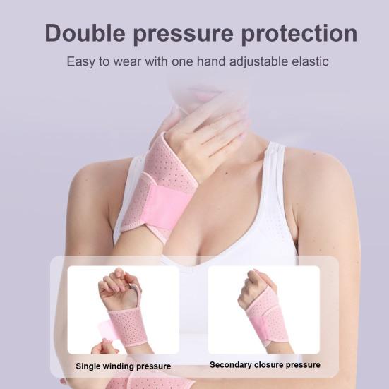 Sportliches Handgelenkband Handgelenkbandage mit Klettverschluss Verstellbares Atmungsaktives Gewebe Kompressionsstütze Handgelenkwickel Fitness Gelenkstütze Handgelenkschutz